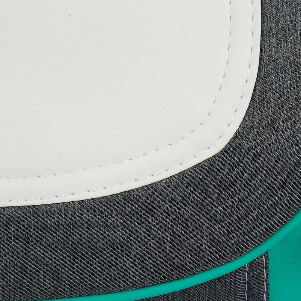 Детская коляска Adamex Barletta New 2 в 1 B-20 (серый+белый+мятный)