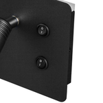 808547 Бра MURO 4,5W+3W LED 360LM+240LM ЧЕРНЫЙ 3000K