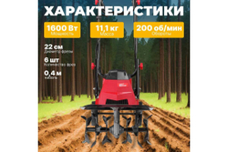 Электрический культиватор WORTEX RC401600021