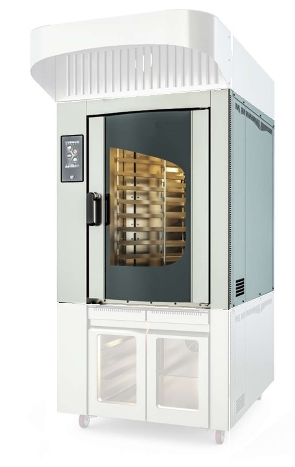 Печь ротационная электрическая с сенсорной панелью, 10 ур. 60*40 см Kocateq  FR mini 10 EN (40x60)