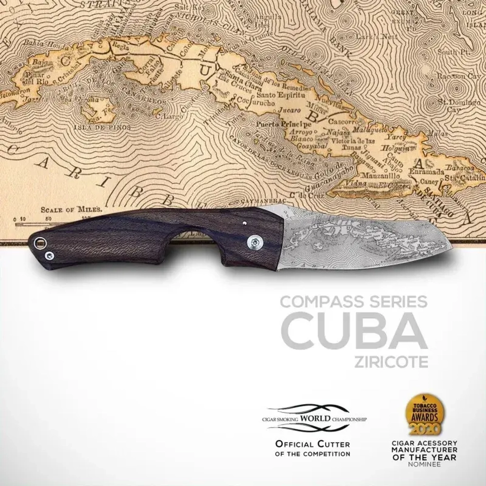 Сигарный нож Le Petit Compass Cuba Ziricote