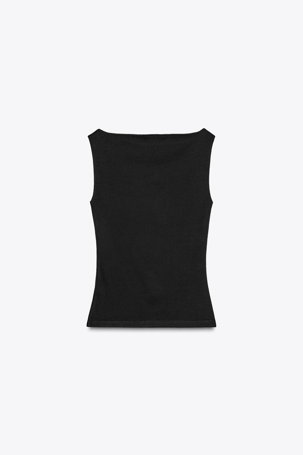 ZARA ТОП В РУБЧИК, ЧЕРНЫЙ