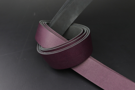 Ременная заготовка темно-фиолетовая с лицевой отделкой + Плита Пылевидная