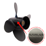 Винт Гребной Y 4 х 09-1/4 х 09 Solas 3113-093-09 ( Т8-T9.9 / F9.9-F20 ) Алюминиевый