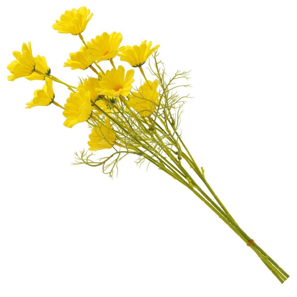 GAEM Цветы искусственные "Букет Хризантем из 3шт", L15 W15 H50 см