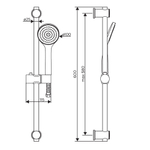 Душевой комплект Dorff Comfort D0108000BL Черный