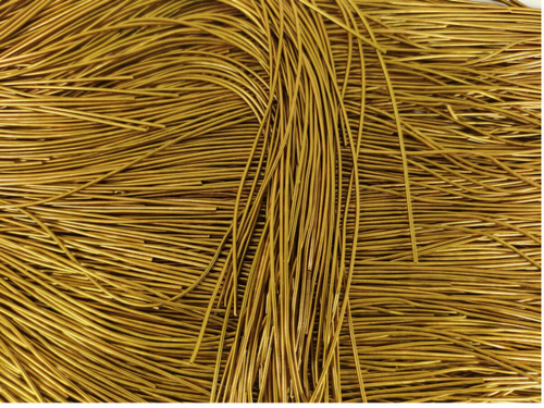 Канитель гладкая золото антик тёмная д1мм