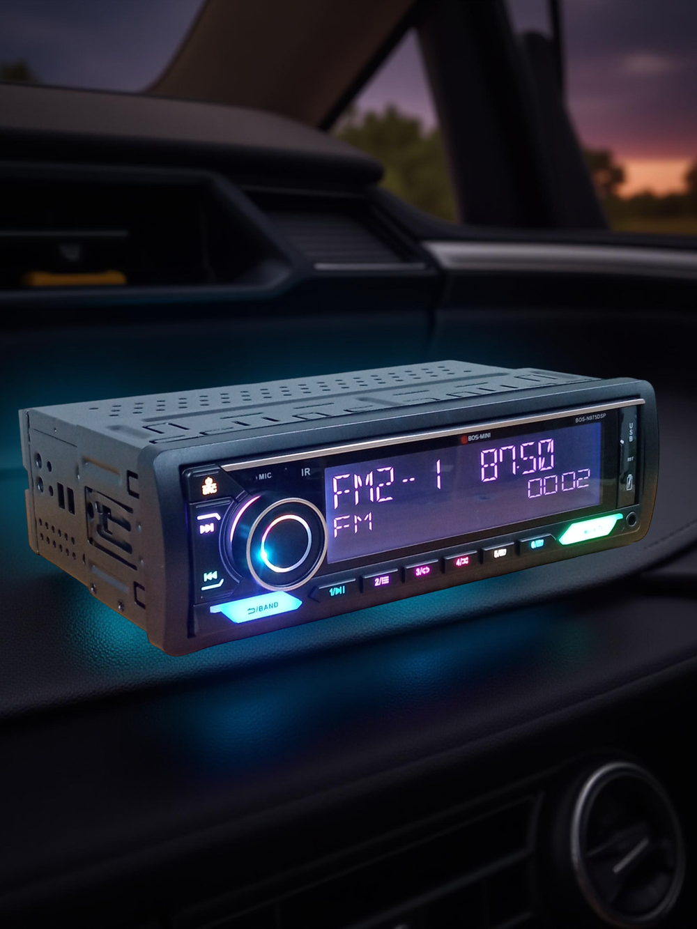 Автомагнитола FM/BT/USB/TFplayer 80W DSP BOS-MINI BOS-N975DSP
