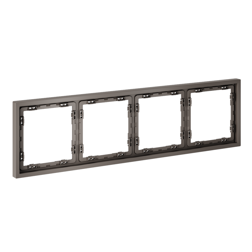 Рамка пластиковая VOLTUM S70 на 4 пост, (капучино)