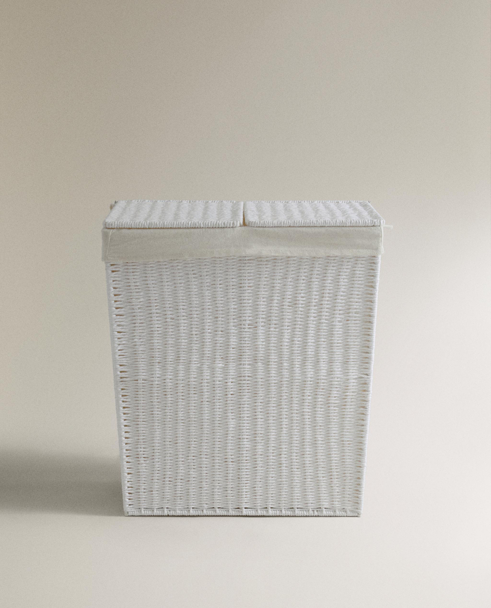 Zara Home Корзина из металла, цвет бежевый, 64 см