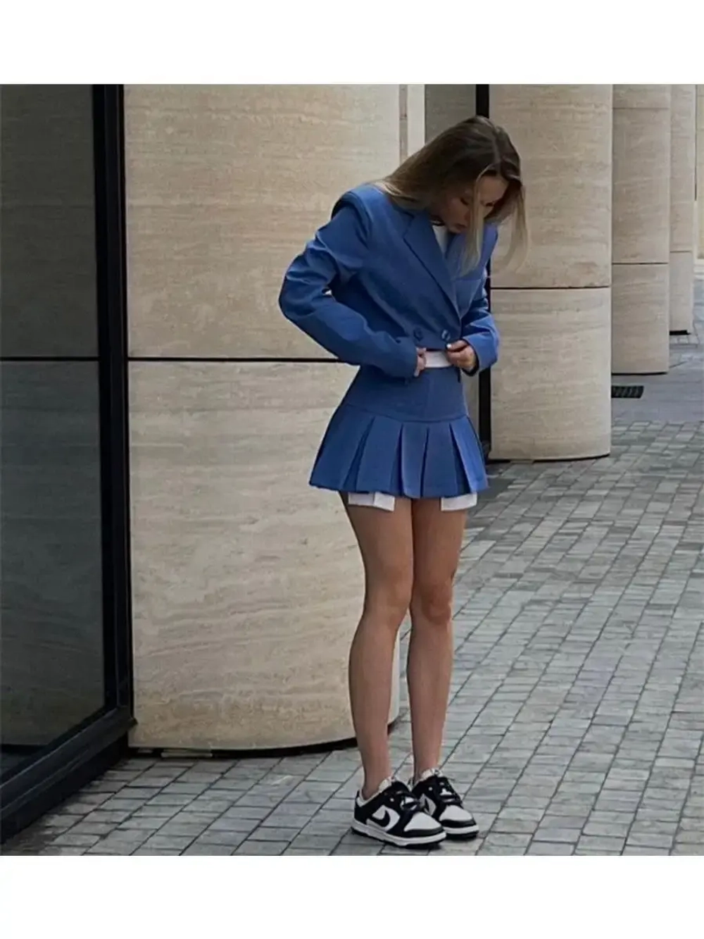 Юбка мини в складку