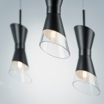 817017 Люстра STRATO 1х40W E14 ЧЕРНЫЙ МАТОВЫЙ