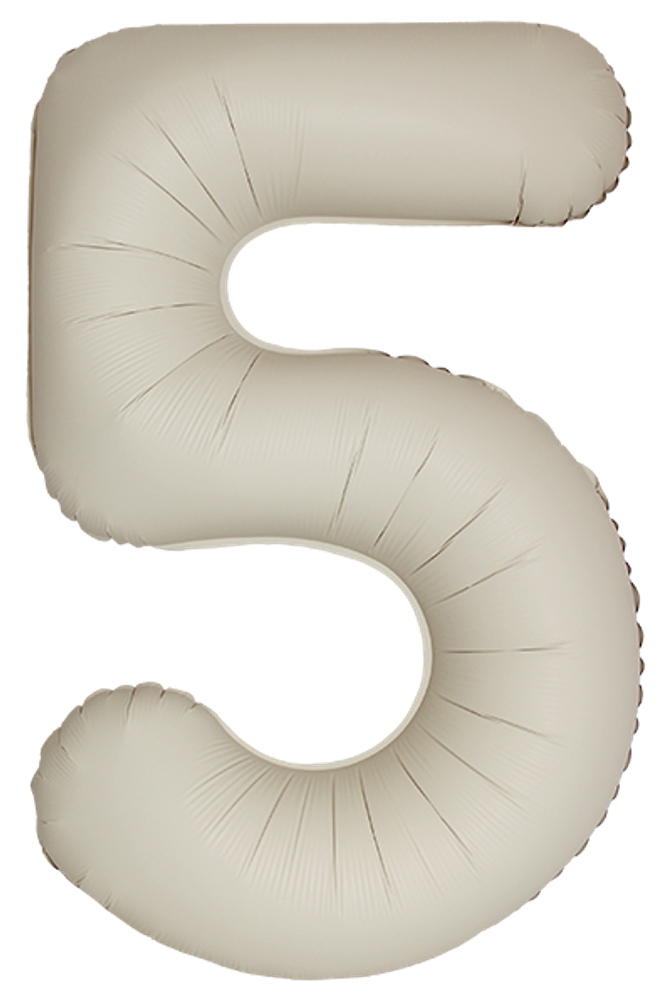 Цифра 5 Slim, Кремовый Латте, Матовый в упаковке 40&quot; Fm
