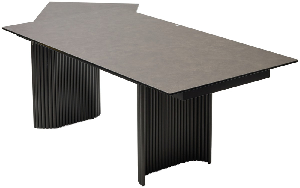 Стол М-City DISAUR Рагнар (Ragnar) 180 1697 Коричневая Кожа, темно-серый