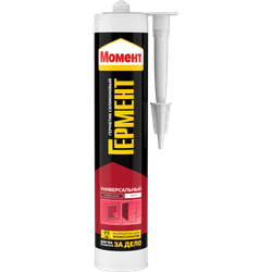 Герметик Момент 2048977 Гермент силиконовый универсальный белый 280 мл | Момент