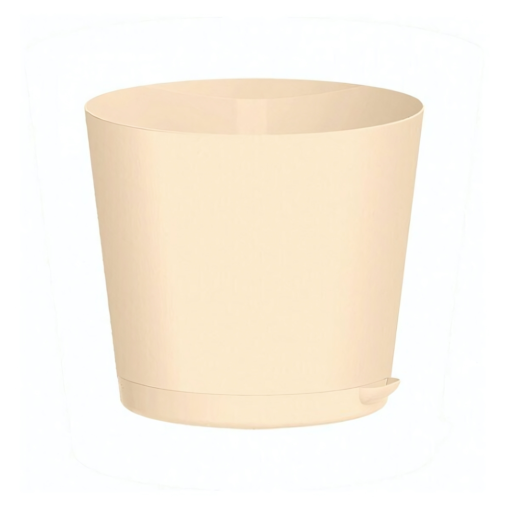 Горшок для цветов "Oregano" D120 мм, 0,75л с прикорневым поливом (светло-бежевый)