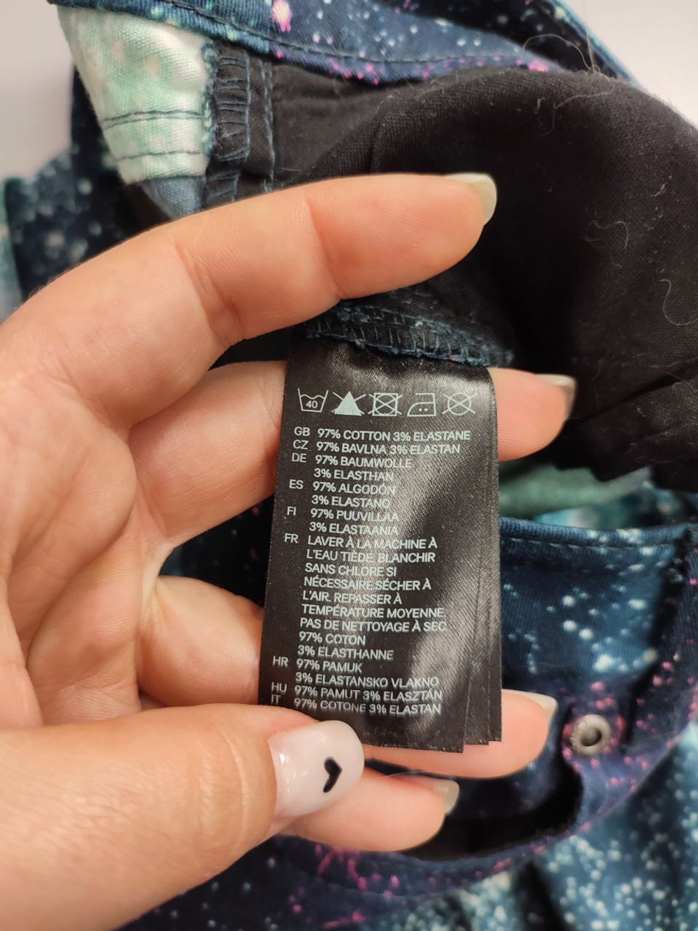 Брюки H&M с принтом 44 размер