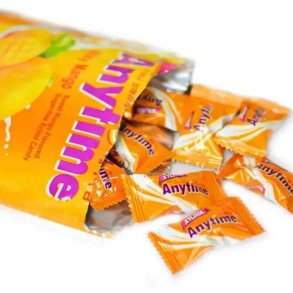 Леденцы Lotte Anytime Milky Mango без сахара 60 г