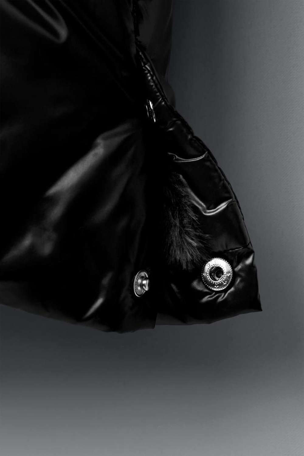 ZARA ПУХОВИК ИЗ ПЕРА И ПУХА WATER REPELLENT И WIND RESISTANT, ЧЕРНЫЙ