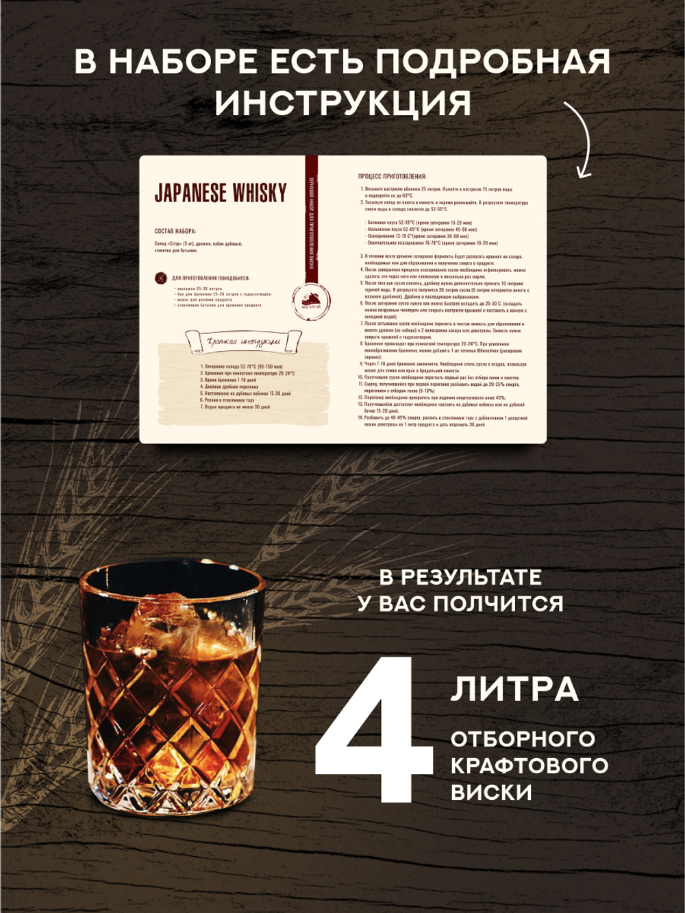 "Japanese Whisky" Зерновой набор для виски