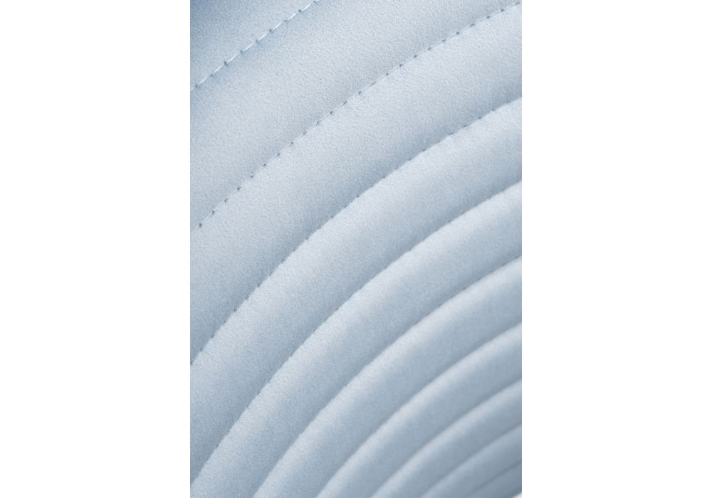 Стул на металлокаркасе Рансол голубой /черный глянец