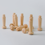 Комплект деревянных крючков для одежды, 10 шт., для вешалки и шкафа, из массива сосны, в натуральной отделке