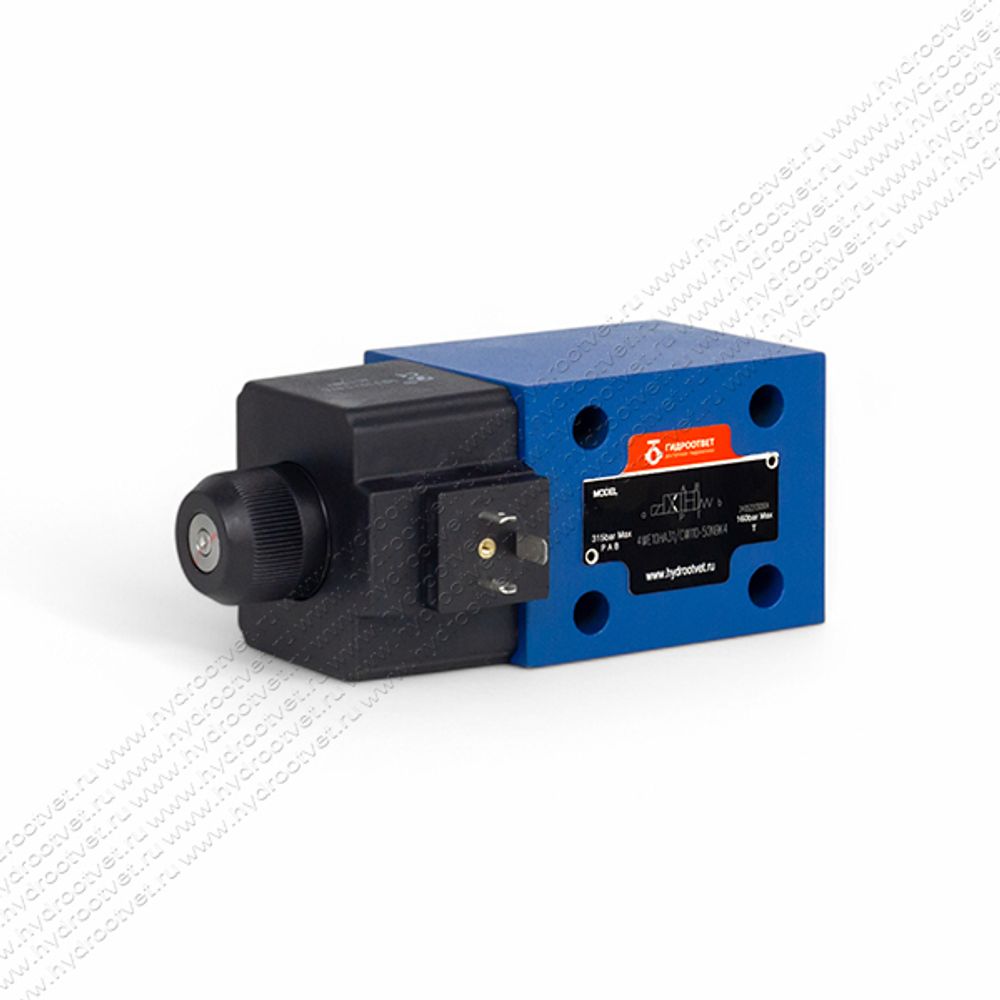 4WE10HA31/CW110-50N9K4 - Гидрораспределитель золотниковый Ду 10 с электроуправлением W110, схема HA (14-1), возврат - пружинный