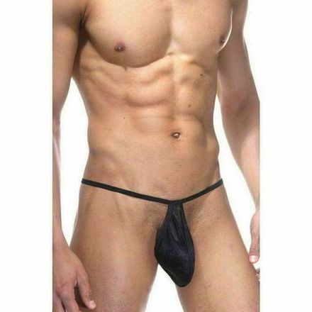 Трусы мужские стринги черные LaBlinque LB15009