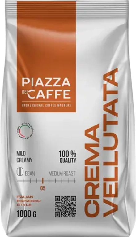 Кофе в зернах Piazza Del Cafe Crema Vellutata 900г/1кг