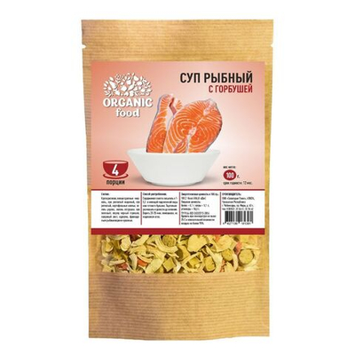 Organic Food Суп рыбный с горбушей, 100 гр