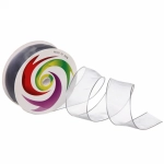 Лента для декорирования «Нежность» 2,5 см, 5 м, Серый (капрон)