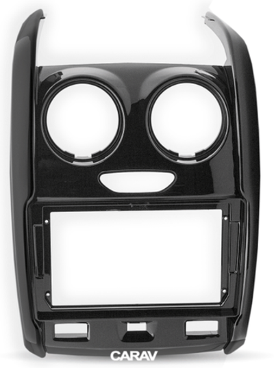 РАМКА RENAULT Duster 15+ / DACIA Duster 13-17/ Lada Largus 21+ 9" ver.2 черная глянц CARAV 22-1114