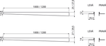 Pейка AlcaPlast для пола с уклоном APZ901M/1000 Левое, 1м, Толщина плитки 10мм,