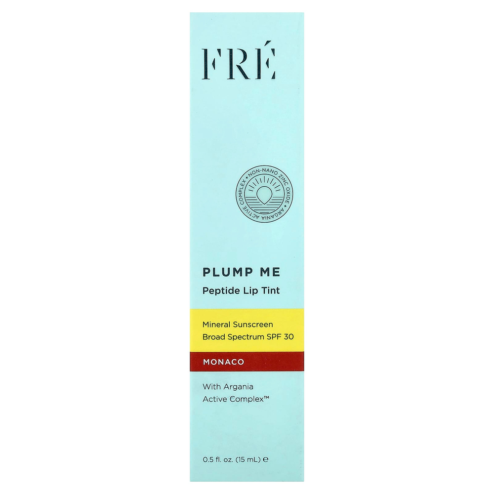 Fre, Plump Me, пептидный тинт для губ, SPF 30, Monaco, 15 мл (0,5 жидк. унции)