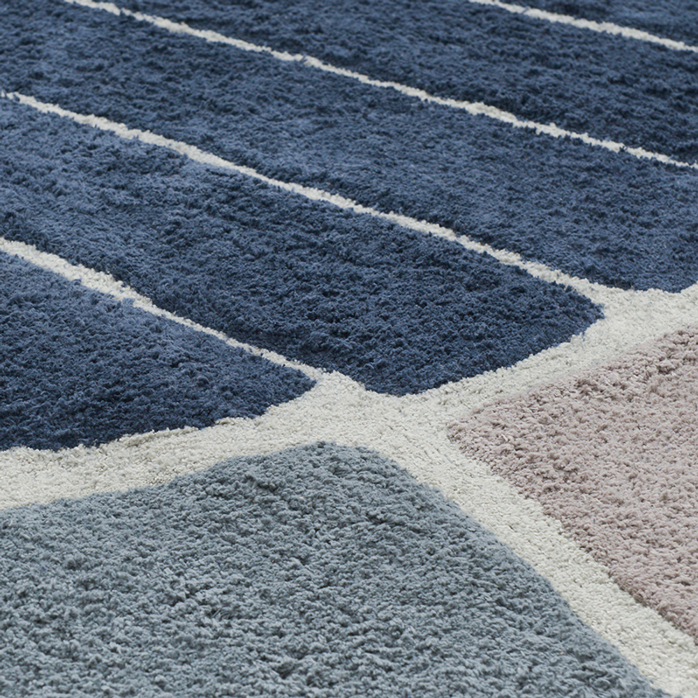 Ковер из хлопка 120х180см Tkano Terra Tea plantation серый