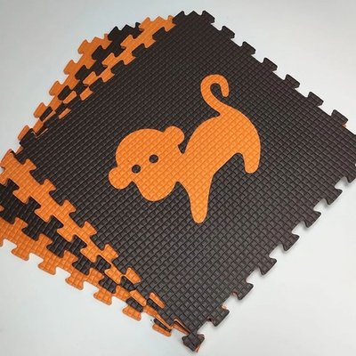 Мягкий пол "Животные Африки" 500x500x10 мм 45 шор