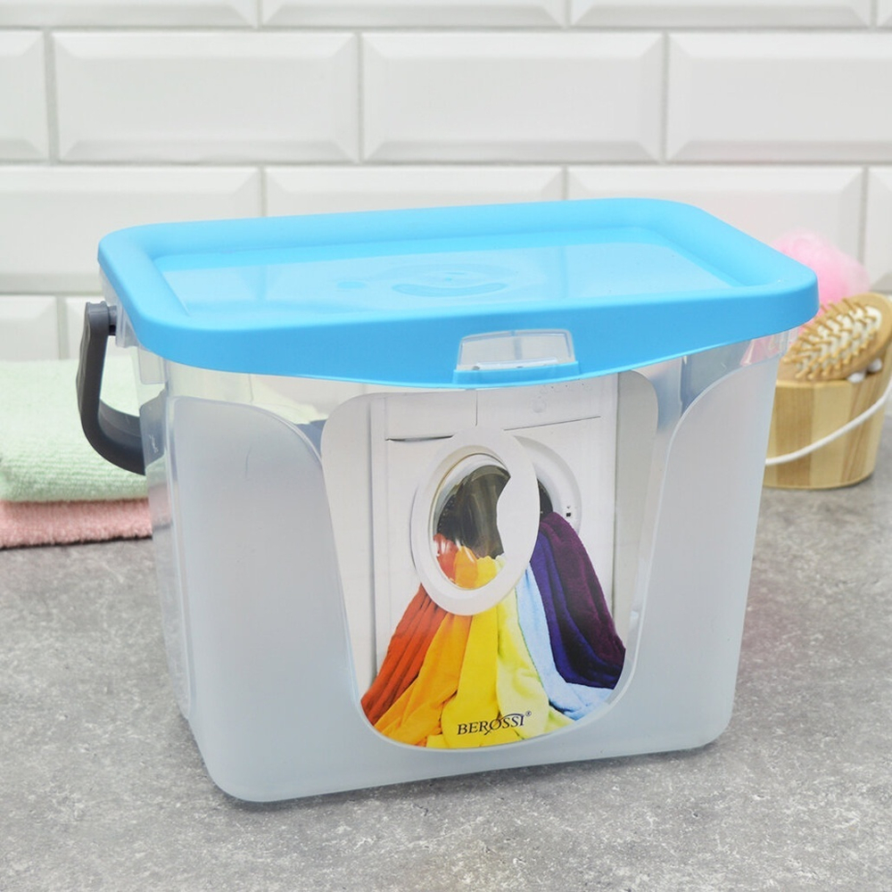 Емкость для стирального порошка 6л (голубая лагуна)