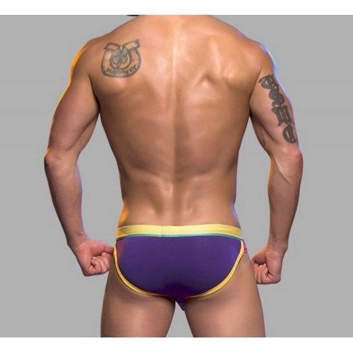 Мужские трусы брифы фиолетовые Retro Pop Reveal Andrew Christian Purple   AC9612
