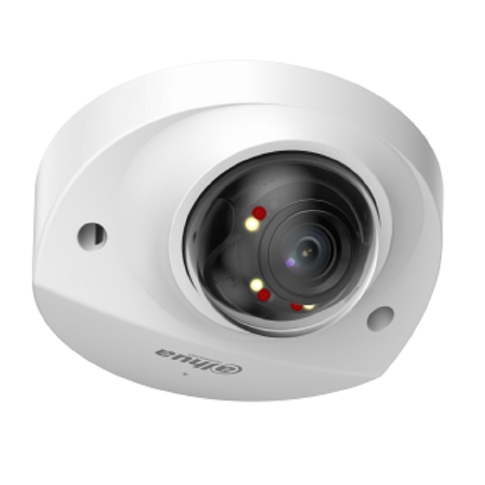 DAHUA DH-IPC-HDBW2249FP-AS-IL-0280B Уличная мини-купольная IP-видеокамера SmartDualLight 2Мп, 1/2.8” CMOS, объектив 2.8мм, видеоаналитика, микрофон, ИК 30м, LED 30м, IP67, IK10, металл