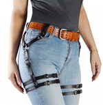 Черные гартеры Афина под ремень (Размер: S-M-L) (Цвет: черный)