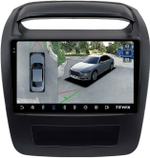 Магнитола для KIA Sorento 2 XM 2012-2016 (климат на ШГУ, рамка большая) - Teyes CC3-2K-360 монитор 9.5" 2K QLED на Android 10, 6Гб+128Гб, CarPlay, 4G SIM-слот, 4 камеры в комплекте