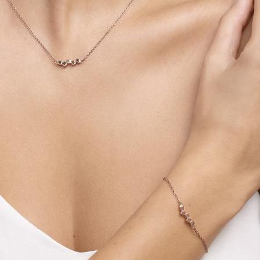 Браслет Coeur de Lion Rose Gold 5070/30-1620 цвет золотой