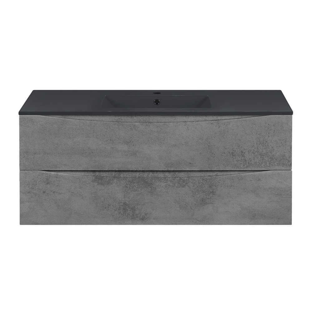 Тумба под раковину Vincea Mia 1200 подвесная, 2 выкатных ящика soft close, Beton