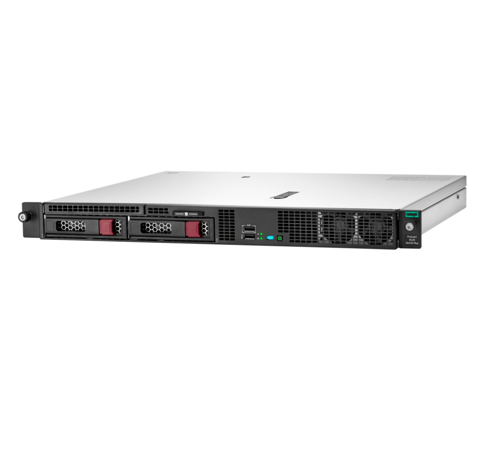 Стоечный сервер - HP Enterprise ProLiant DL20 Gen10 Plus, 1U, 2x 3.5“, 1x Xeon[E-2314] 4 Cores, 8Gb, P44112-B21