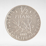 France, ½ Franc 1985 - Signature "O. Roty", VF