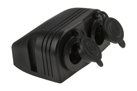 Разъем прикуривателя двойной для крепления на приборной панели