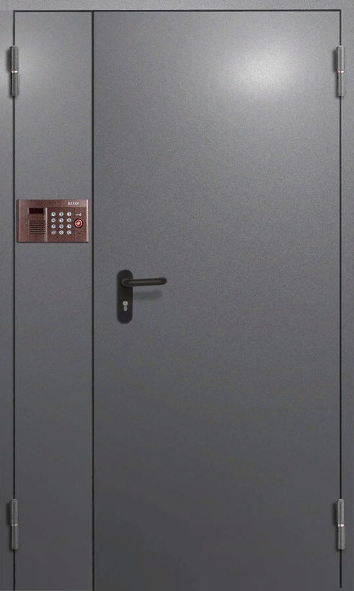 Полуторная входная металлическая дверь с нитроэмалью - 935