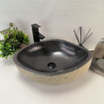 Раковина из речного камня RS-63844 (55*42*15) 0122