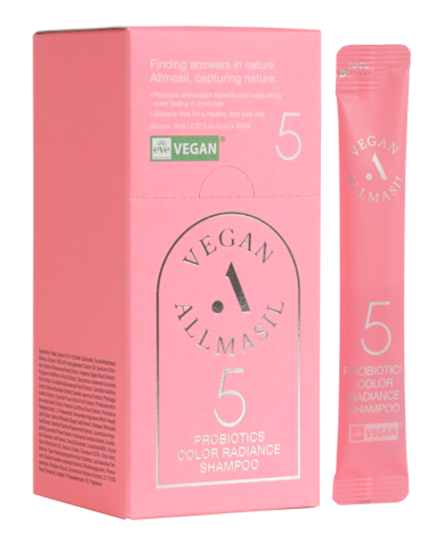 ALLMASIL - ШАМПУНЬ ДЛЯ ОКРАШЕННЫХ ВОЛОС 5 PROBIOTICS COLOR RADIANCE SHAMPOO, 8 МЛ * 1 ШТ