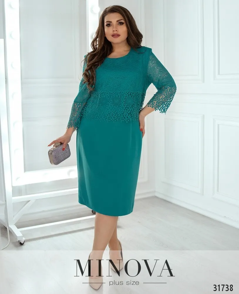 Платье 350-бирюзовый Minova